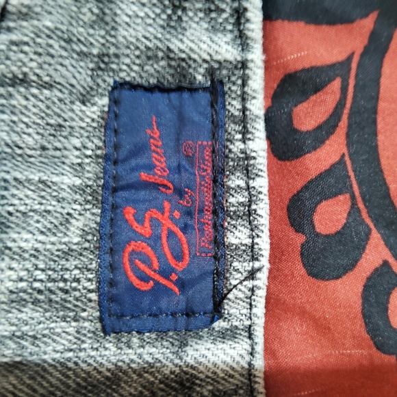 Vtg 80s/90s Panhandle Slim PG Jeans Grey Ultra High Waist Denim Corset Trousers - Picture 8 of 16